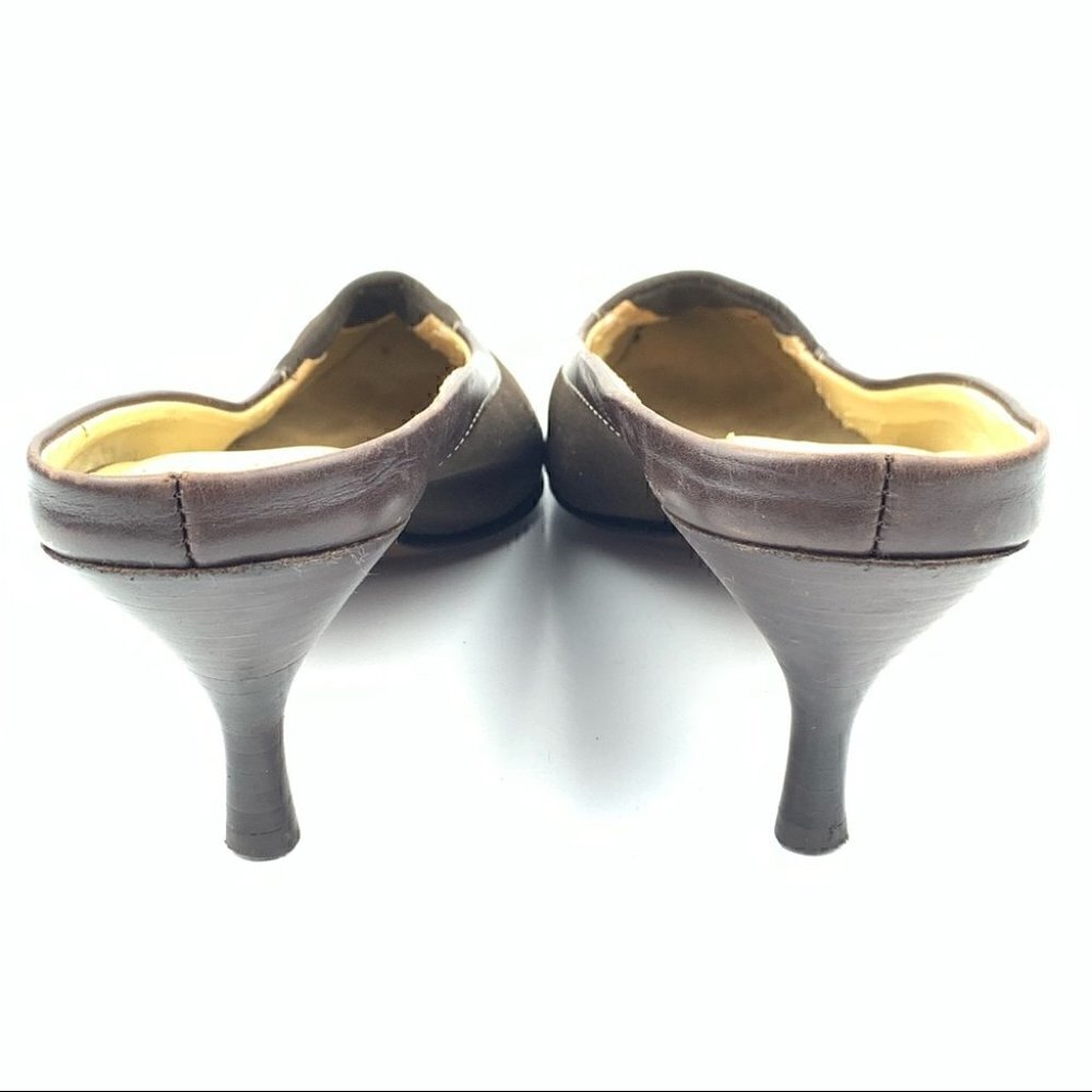 Circa Joan David Womens heels size 6.5 brown mules - Picture 3 of 13